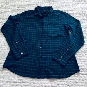 J Crew Plaid Crinkle Boy Shirt